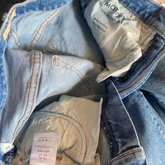 MOTHER THE INSIDER ANKLE DOOM & BLOOM HI RISE ANKLE FLARE BOOTCUT STRETCH DENIM - Picture 15 of 16